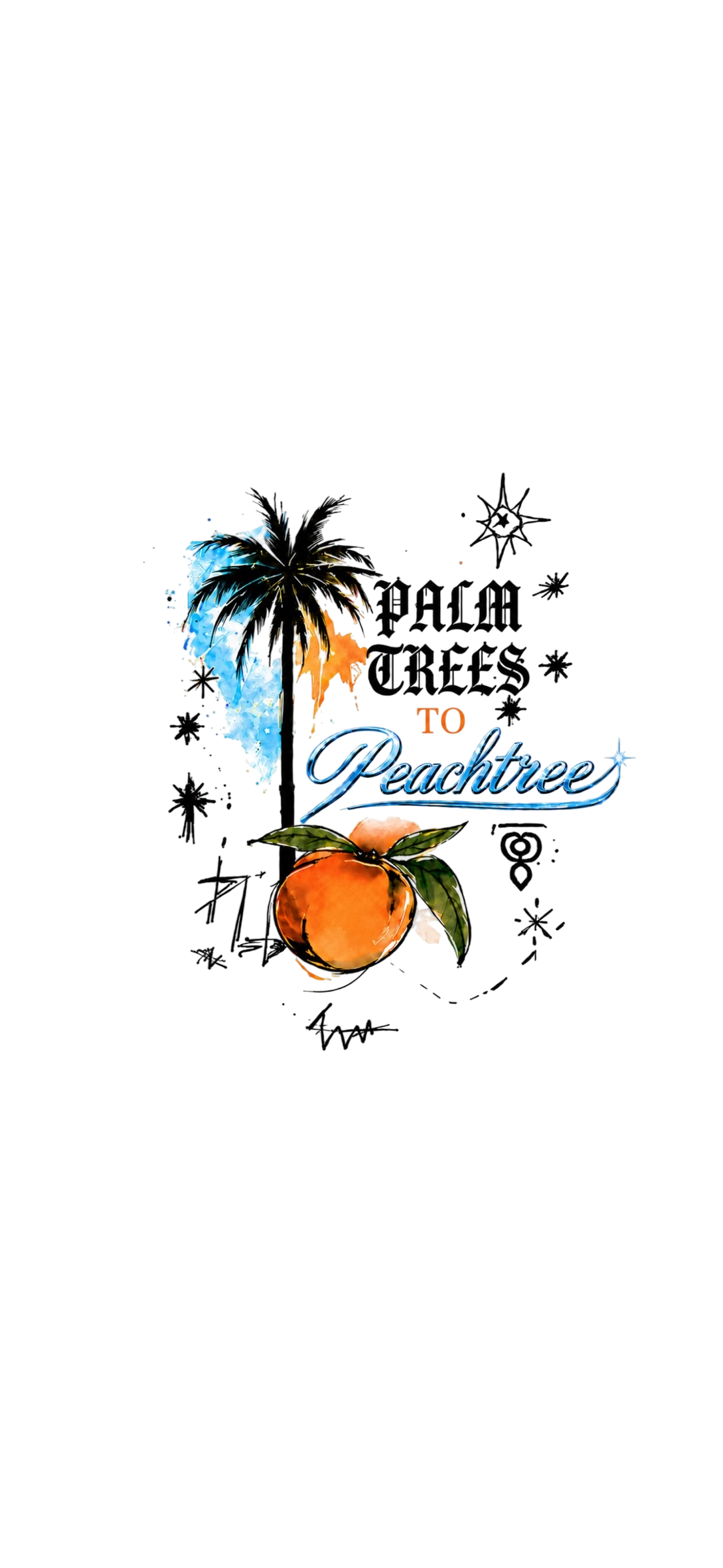 Palm Trees 2 Peachtree Crop Tank