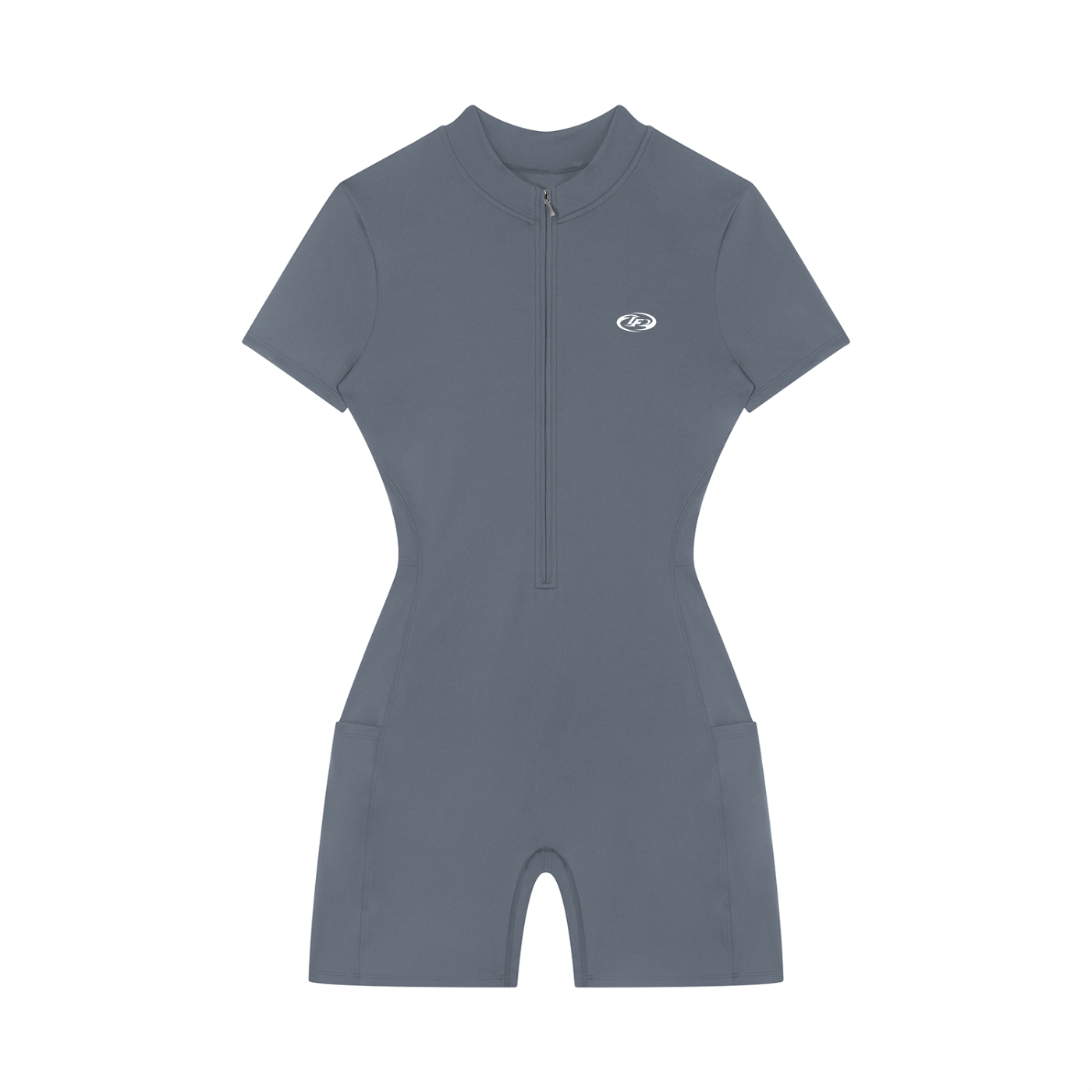 Women's Quarter-Zip Short Sleeve Romper