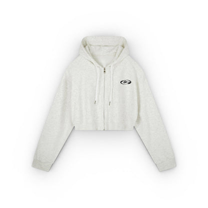 Retro Cropped Zip Up