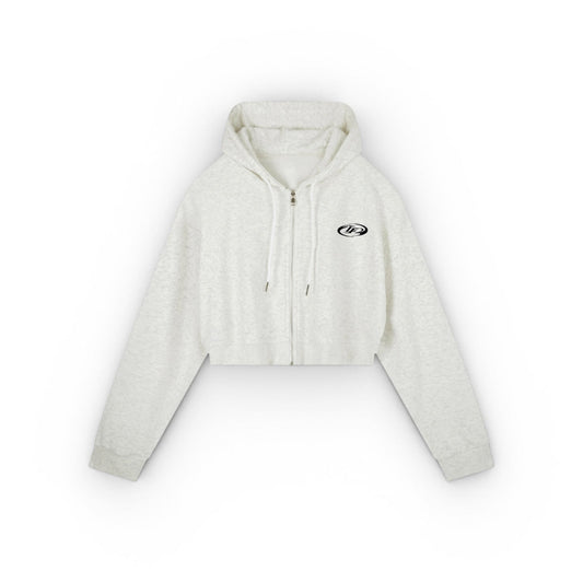 Retro Cropped Zip Up