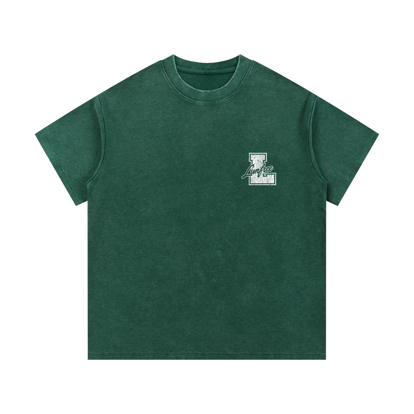 Mineral Wash Waffle Knit T-Shirt