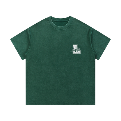 Mineral Wash Waffle Knit T-Shirt