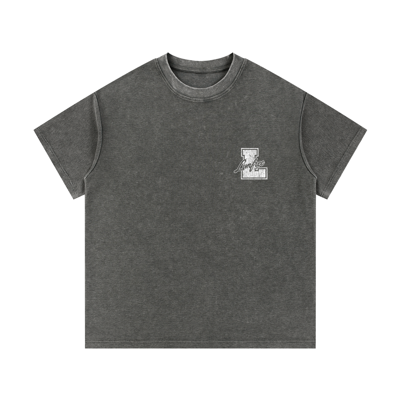 Mineral Wash Waffle Knit T-Shirt
