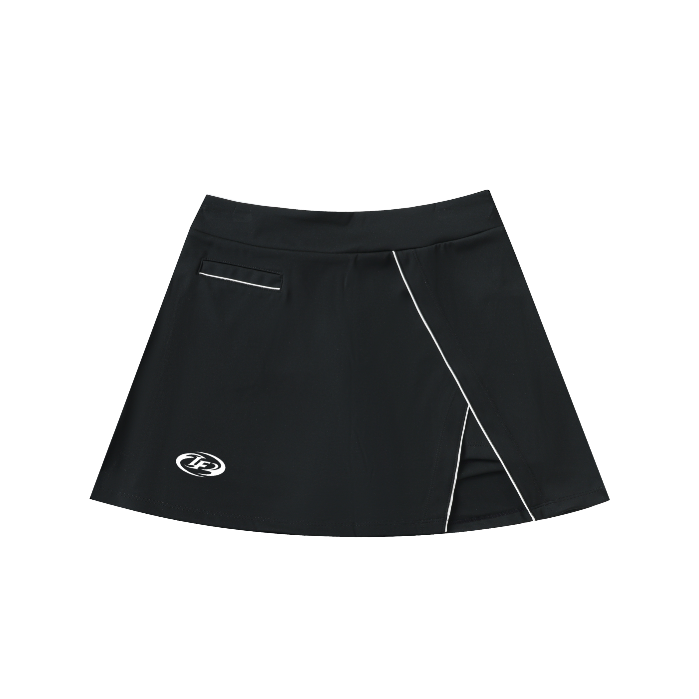 High-Waist Pocketed A-Line Skirt