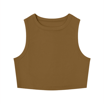 Women's Tight Crewneck Crop Tank Top