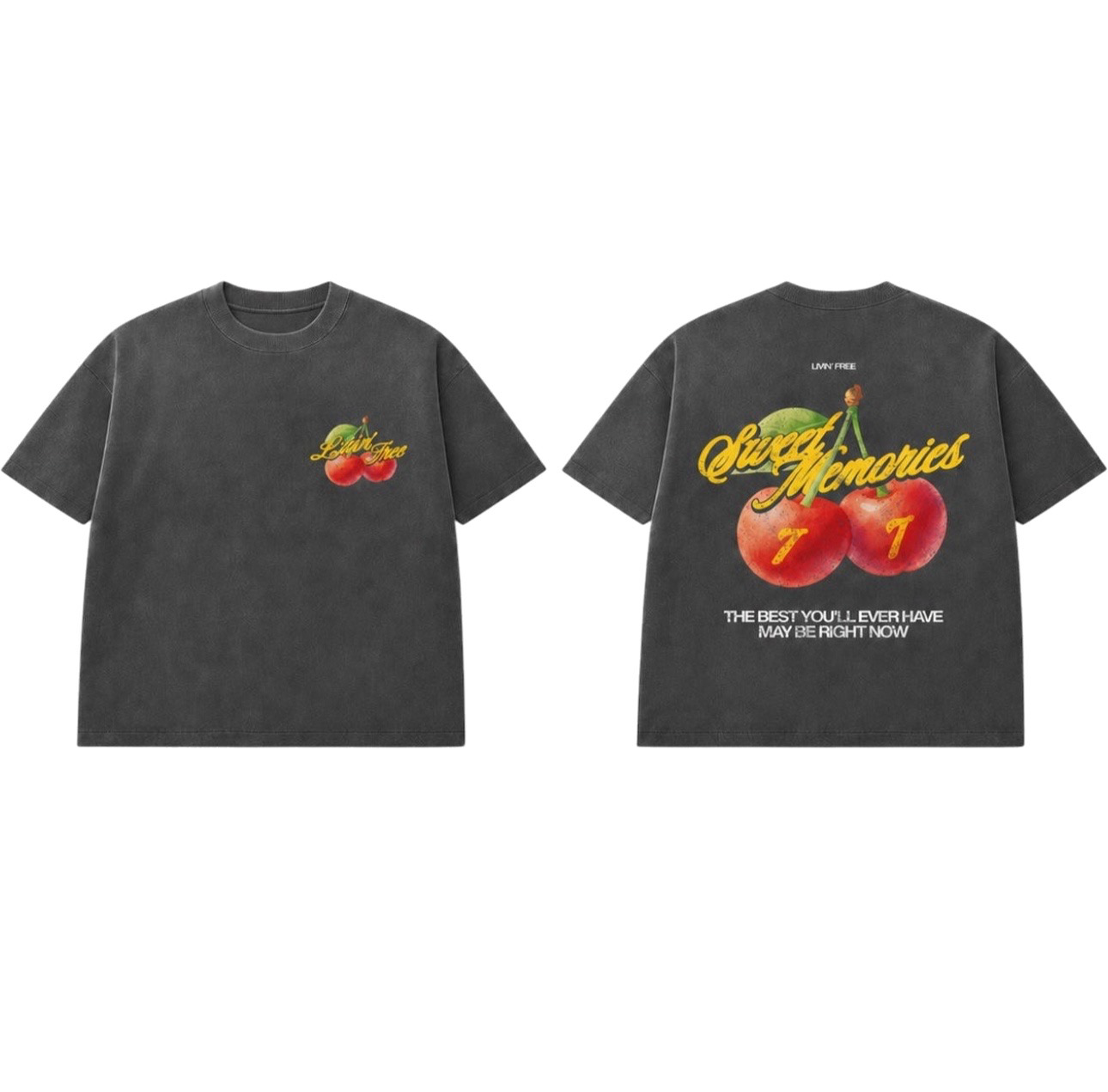Sweet Memories Tee - Gray