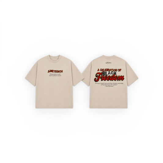 Juneteenth Tee Tan