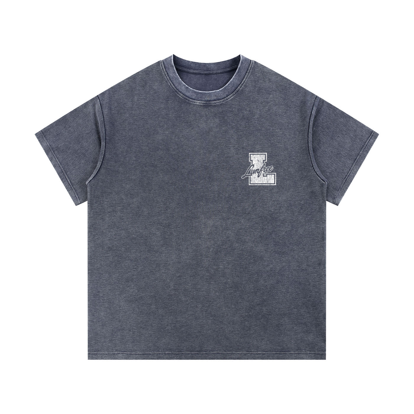 Mineral Wash Waffle Knit T-Shirt