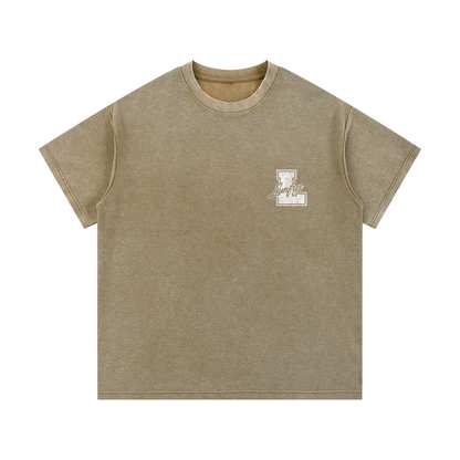 Mineral Wash Waffle Knit T-Shirt