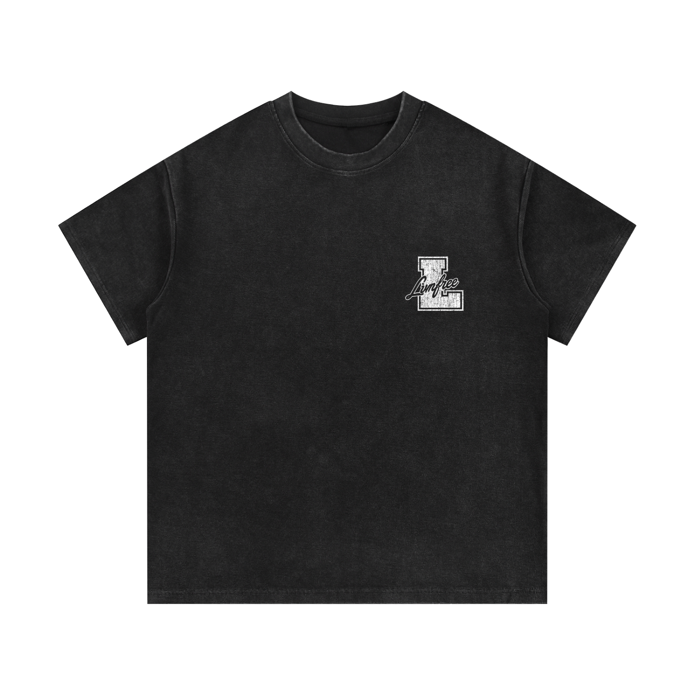 Mineral Wash Waffle Knit T-Shirt