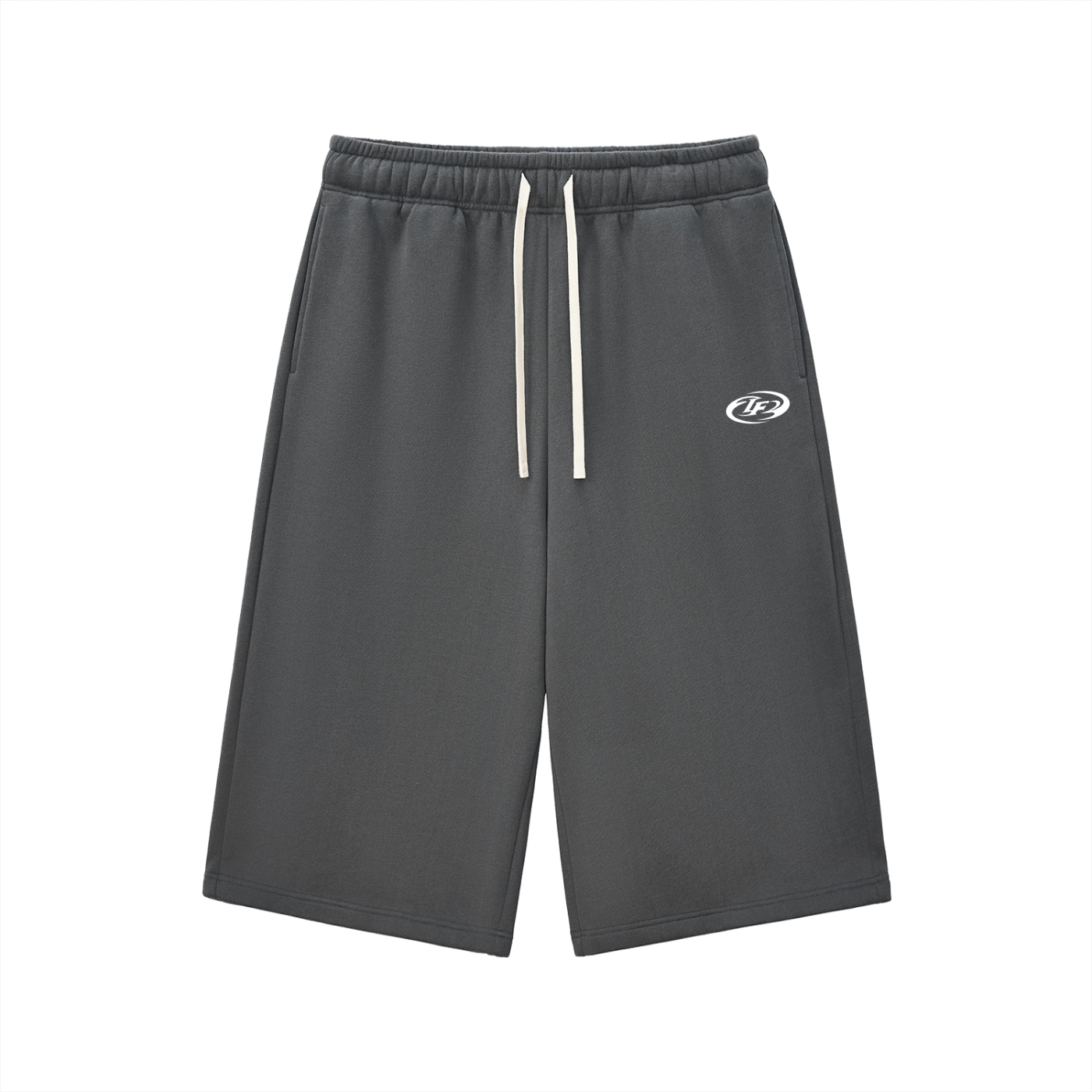Relaxed Drawstring Three-quarter Sweatpants