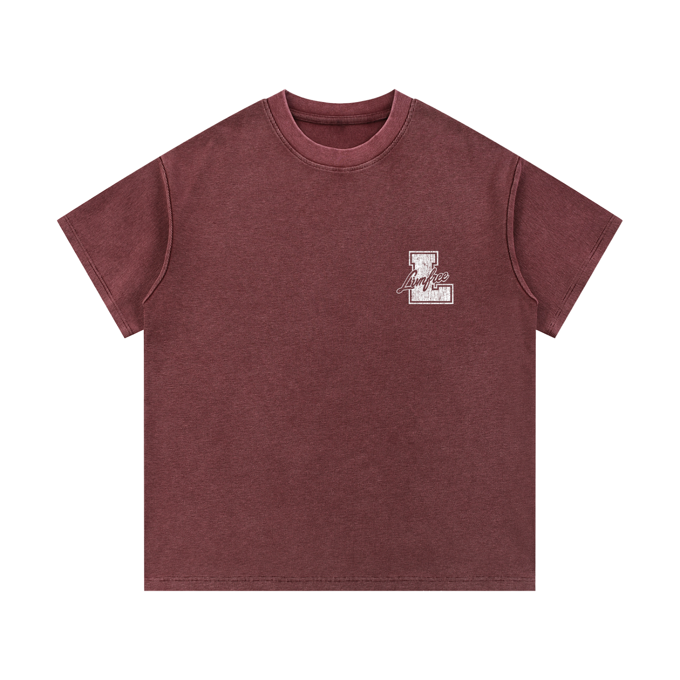 Mineral Wash Waffle Knit T-Shirt