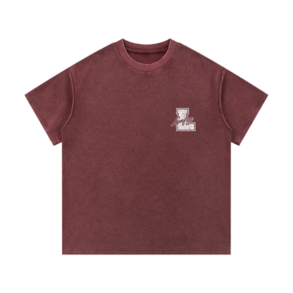Mineral Wash Waffle Knit T-Shirt